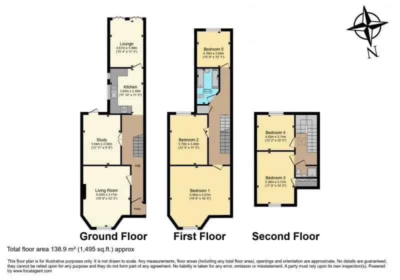 5 bedroom  End of terrace house