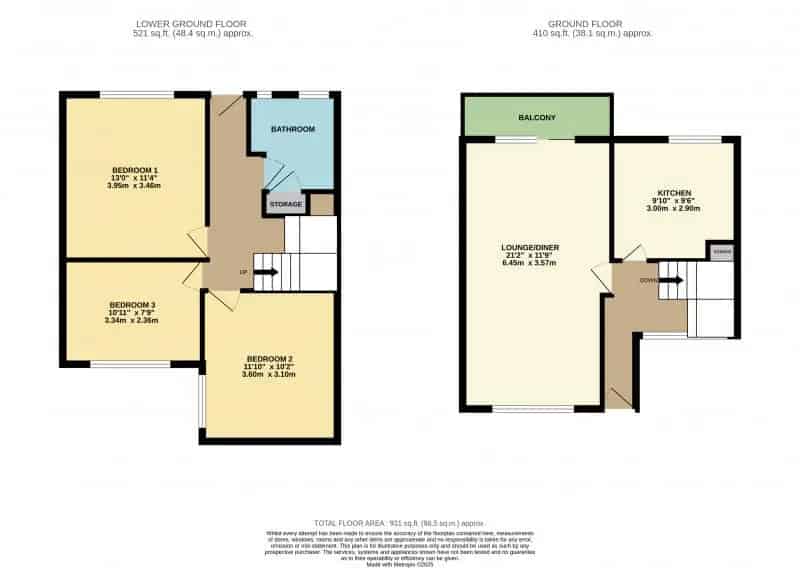 3 Bedroom Semi-Detached House with Stunning Views