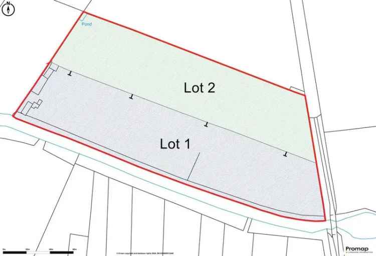 6.35 Acres Pasture Land and Buildings for Sale in Middleton Northamptonshire