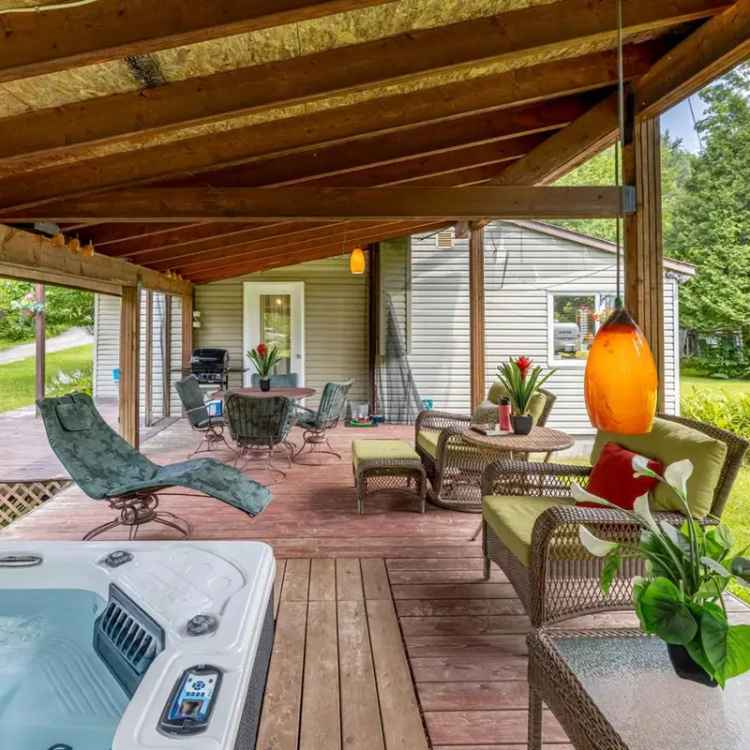 Black River Chalet House For Sale Large Lot Spa Terrace