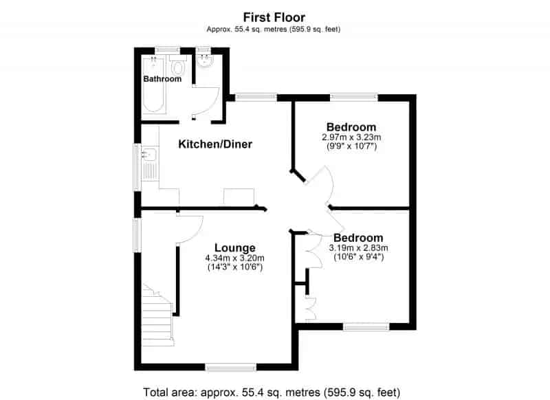 2 Bedroom Maisonette For Sale - No Chain - Long Lease - Low Charges