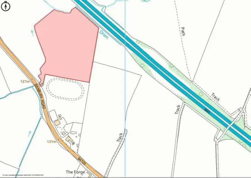 12.49 Acres Arable Land Warmington Development Potential