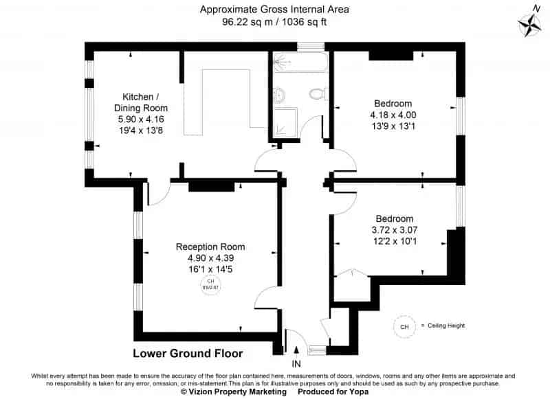 2 Bedroom Flat Kensington 1036 sq ft Mansion Block