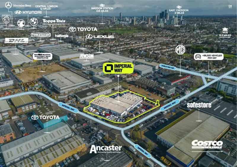 Detached Car Showroom with Workshop and Ample Yard Space