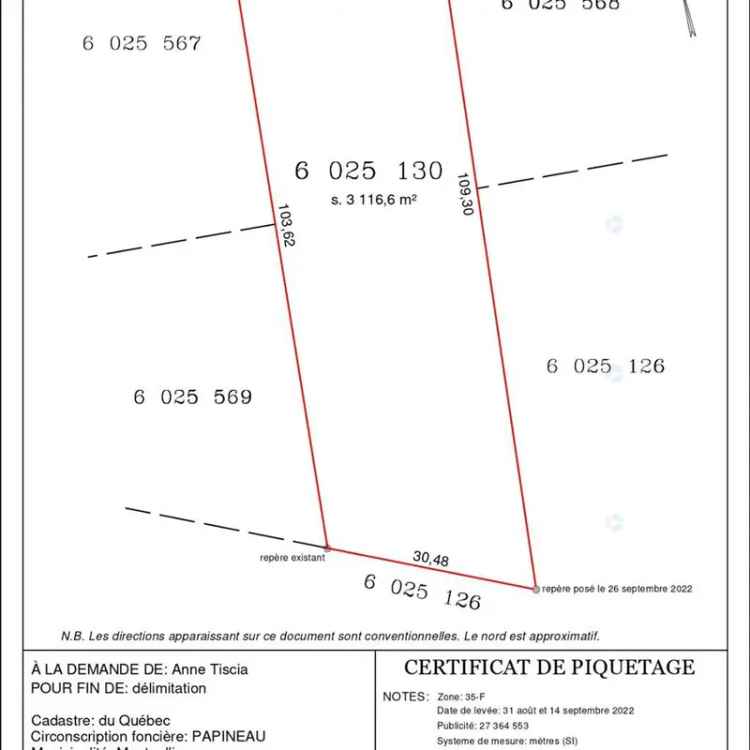 Large Lot for Sale in Quiet Montpellier