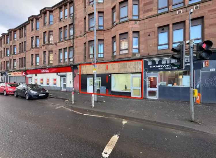 Glasgow Retail Unit 770 Sqft Ground Floor Two Open Plan Sales Areas WC Storage