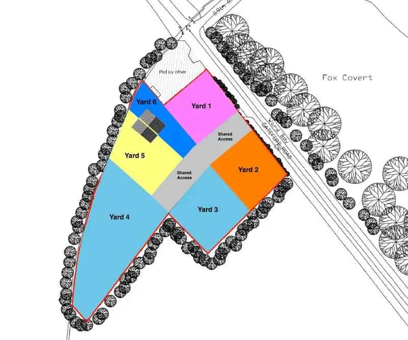 Three Fenced Plots with Shared Amenities