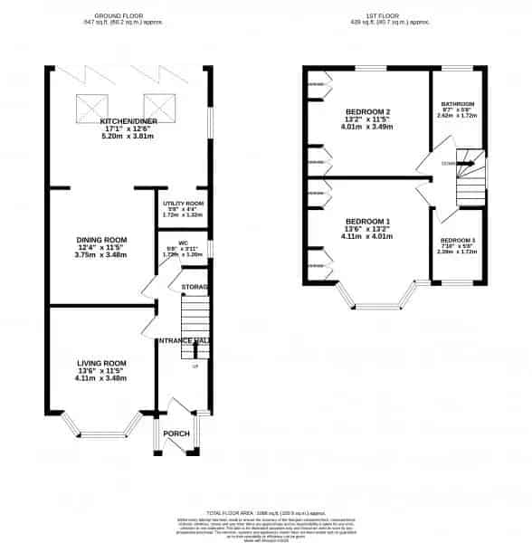 3 bedroom  Semi-detached house