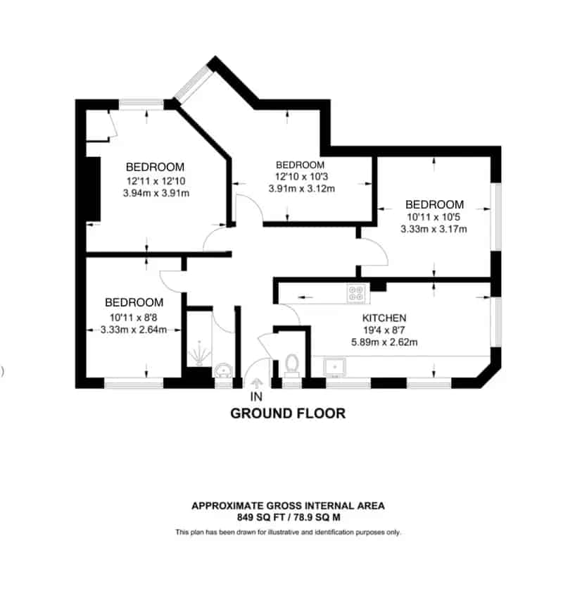 4 Bedroom Flat to Rent near Shoreditch, Aldgate, Liverpool Street