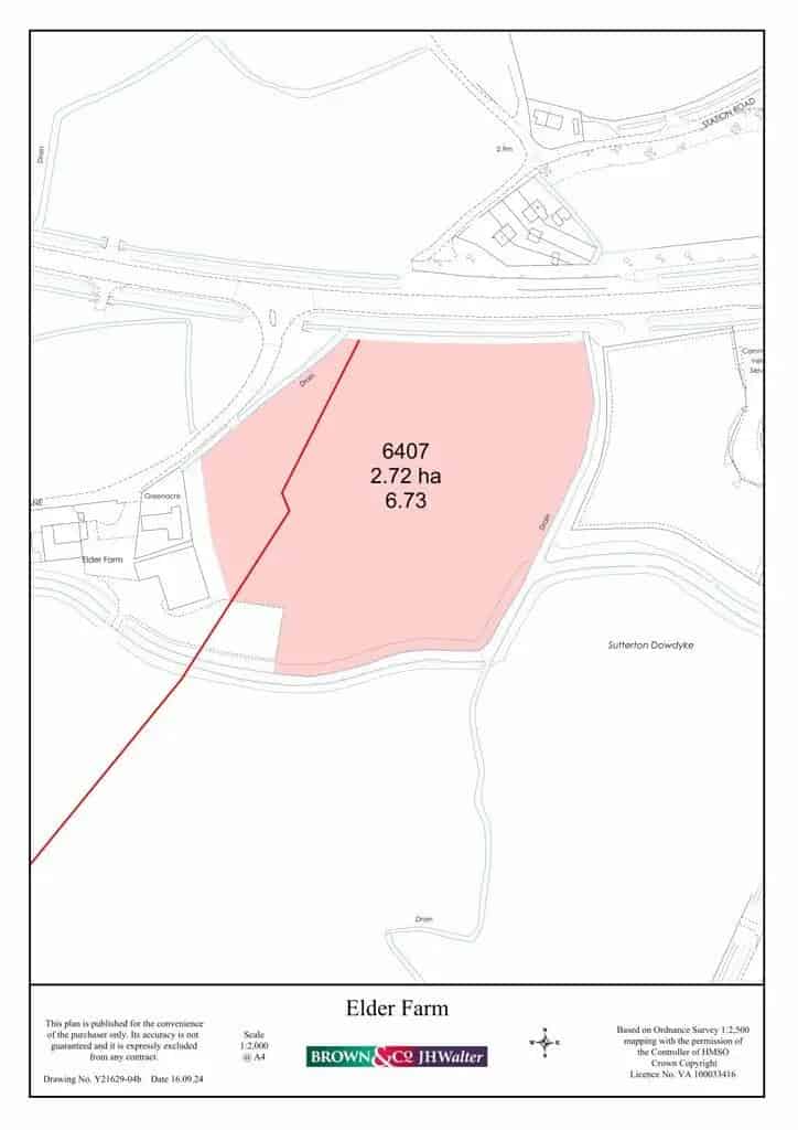 7.02 Acre Roadside Development Site A17 Sutterton