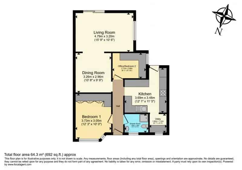 2 Bedroom Bungalow West Beach Lancing Semi Detached Garden Close to Beach