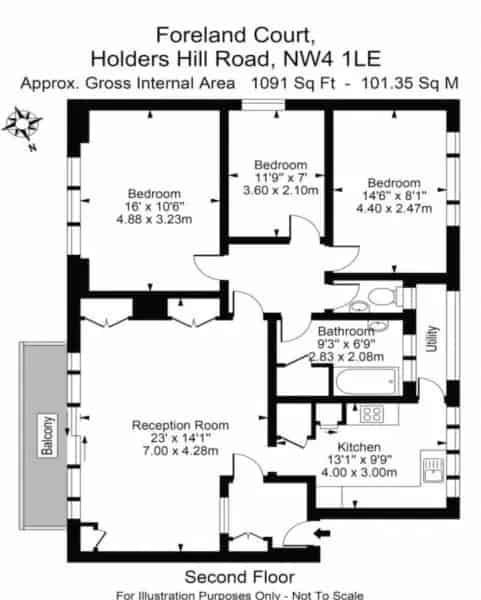 3 Bedroom Apartment for Sale in Quiet Cul de Sac