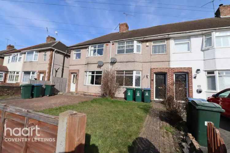 3 Bedroom Terraced House to Rent Coventry