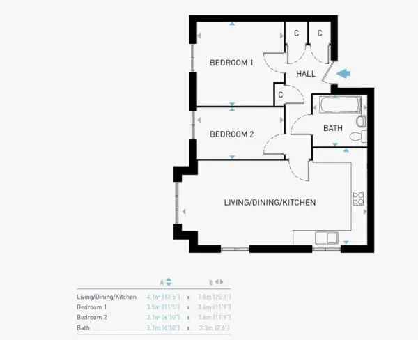 Flat For Rent in Horsham, England