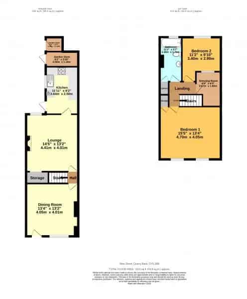 2 bedroom  Terraced house