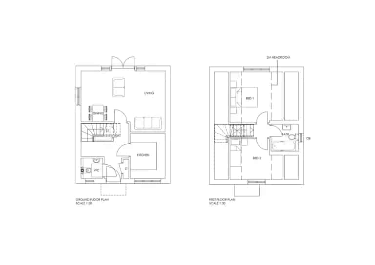 2 Bed Detached House For Sale New Build