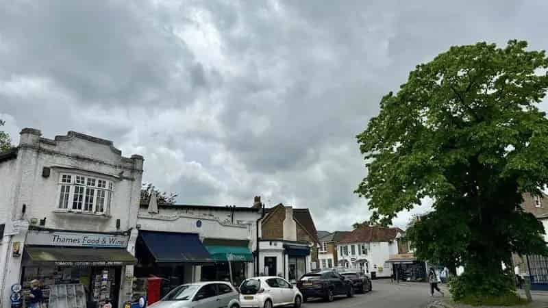 Thames Ditton High Street Shop: Ground Floor Lock-Up with Side Yard