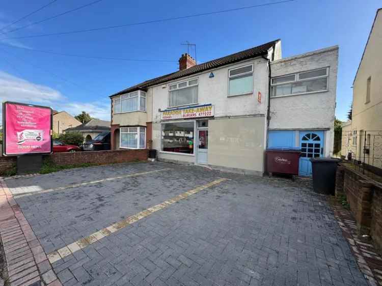 Takeaway Business with Residential Maisonette and Parking