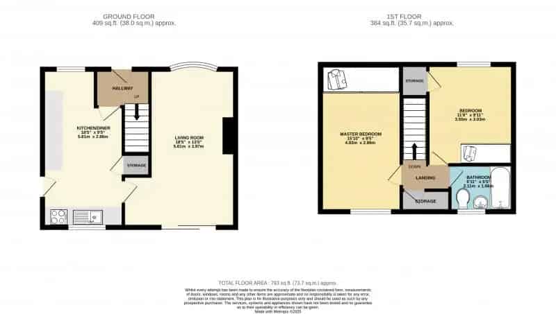 2 Bedroom Semi Detached House Refurbished South Facing Garden Carport Garage