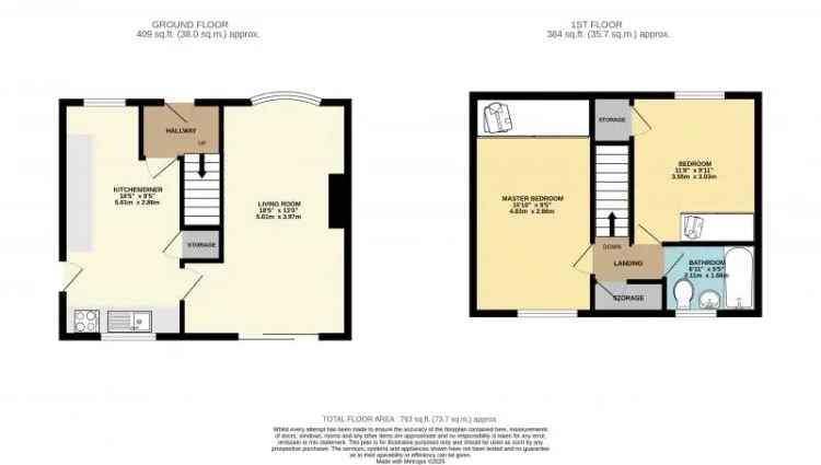 2 Bedroom Semi Detached House Refurbished South Facing Garden Carport Garage