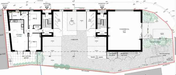Land for Sale Seven Flats One Commercial Unit HMO Potential