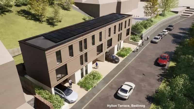 Land in Bedlinog with Planning Permission for 4 Houses