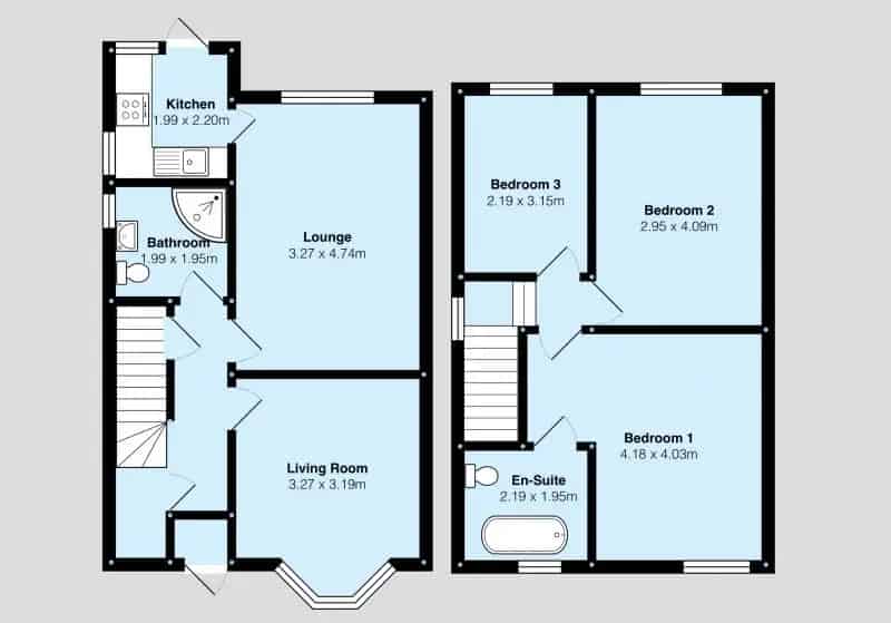 3 bedroom  Semi-detached house