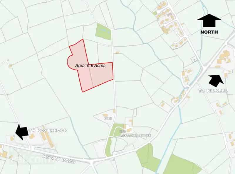 6.6 Acres Agricultural Land for Sale near Kilkeel