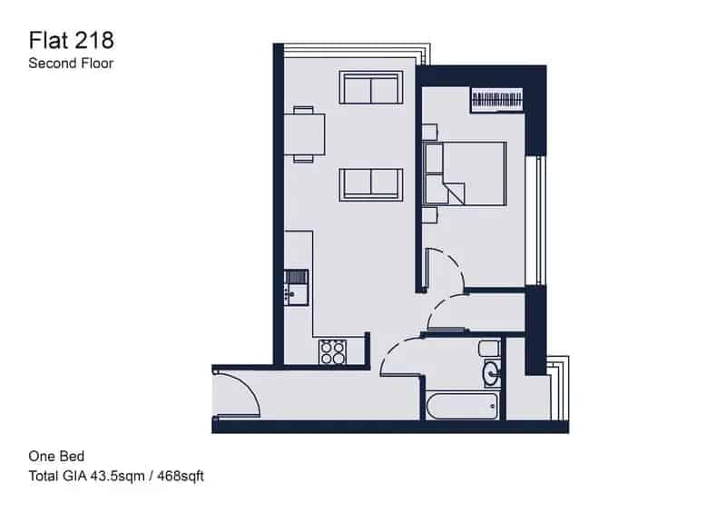 1 Bed Flat for Sale in Chertsey Eastworth Quarter