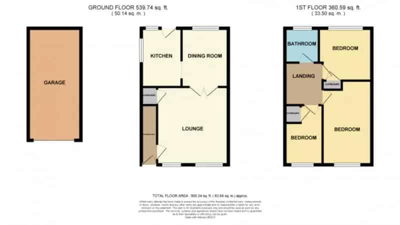 3 Bedroom Semi Detached House Large Garden Detached Garage No Onward Chain