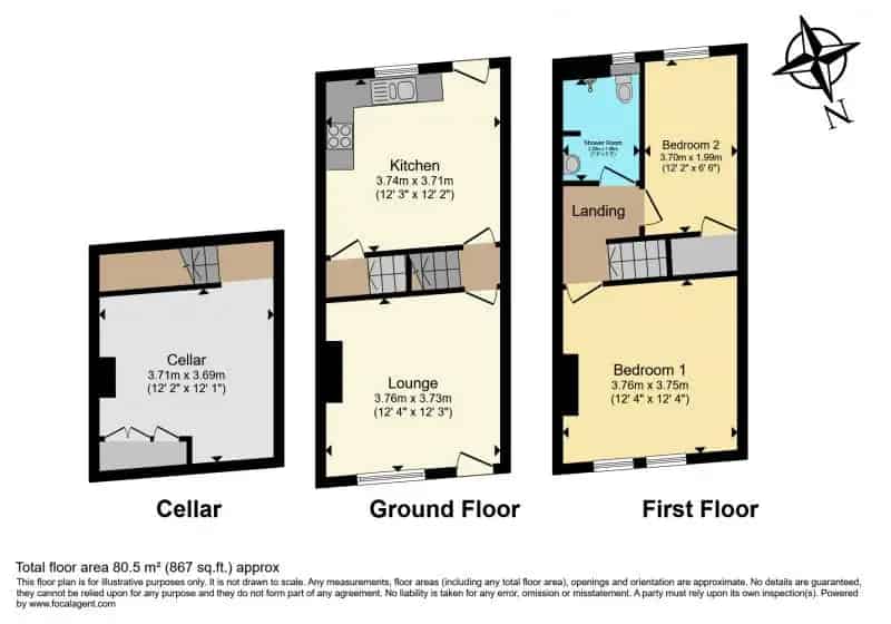 2 Bedroom Terraced House for First Time Buyers