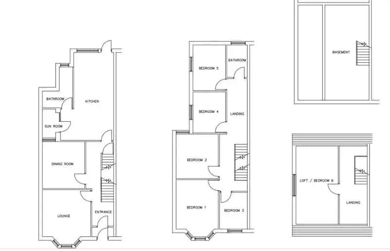 6 Bedroom Terraced House to Rent