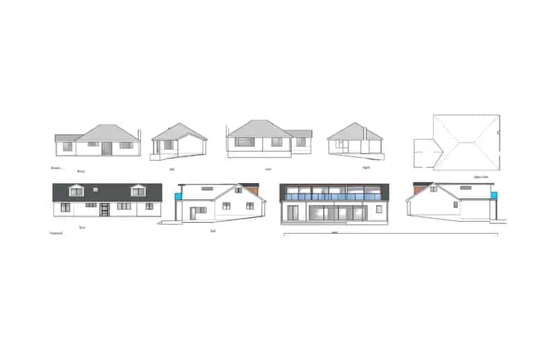 2 Bed Bungalow with Planning Permission for 6 Bed House Broadstone