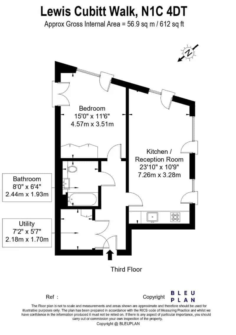 1 Bedroom Apartment House to Rent Kings Cross