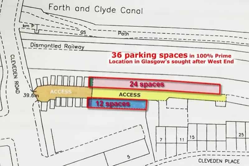 36 Parking Spaces Glasgow West End Development Opportunity