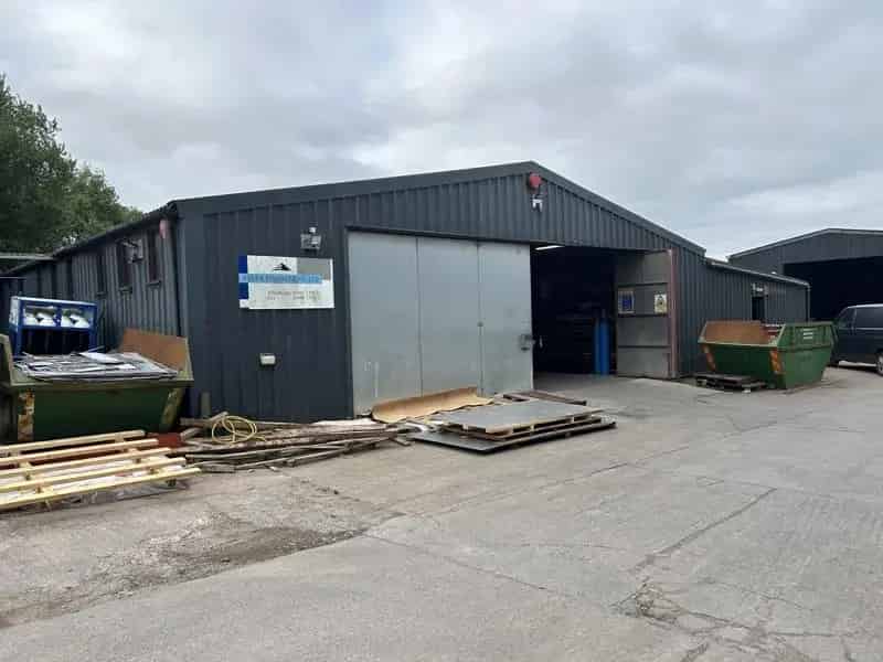 Engineering Workshop - Steel Frame Building with Offices and Yard