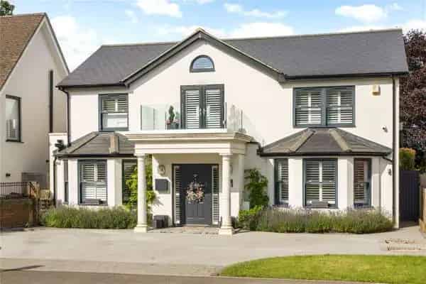 Modern Family Home with Solar Panels and Home Automation
