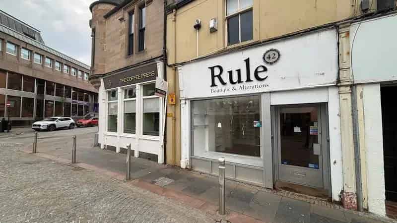 Kilmarnock Town Centre Retail Unit - Class 1A Premises