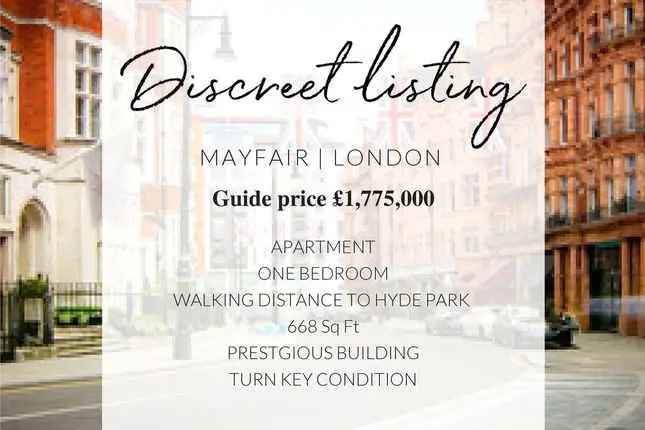 Flat for sale in Davies Street, London W1K