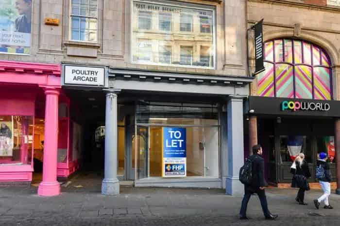 Retail Space Near Old Market Square Nottingham