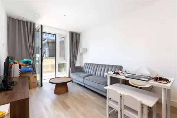 Battersea Reach Apartment  Double Bedroom Balcony