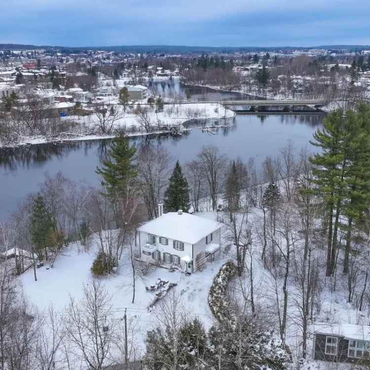 Riverfront House for Sale Near Magog