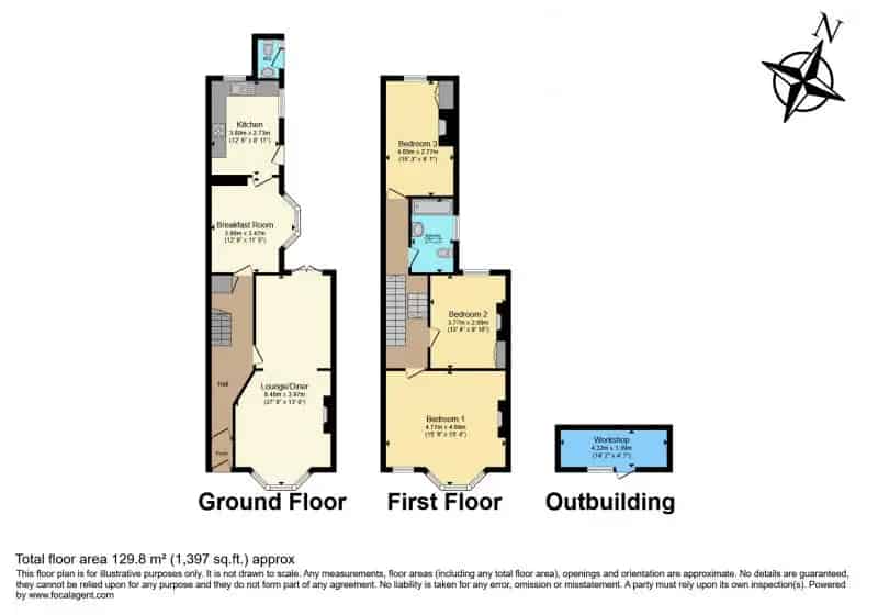 3 Bedroom Semi-Detached House Near Dover Priory Station