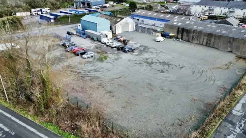 Commercial Site 1.15 Acres with Building and Storage Yard