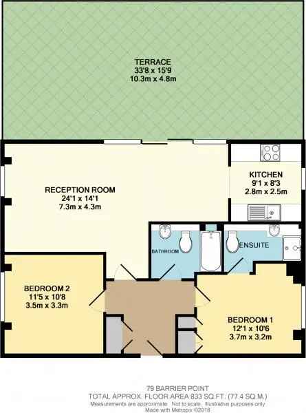 2 bedroom  Apartment