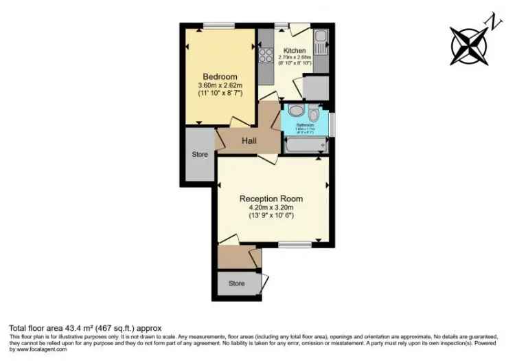 1 bedroom  Flat