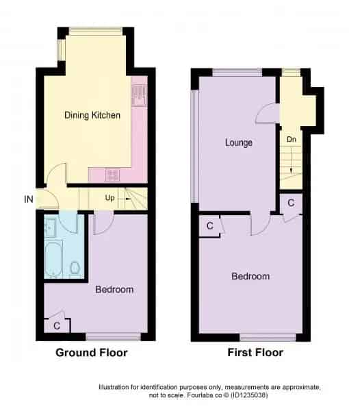 2 bedroom  Semi-detached house