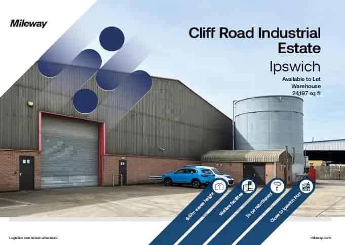 Industrial Warehouse Unit Ipswich 647m Eaves Height Refurbished