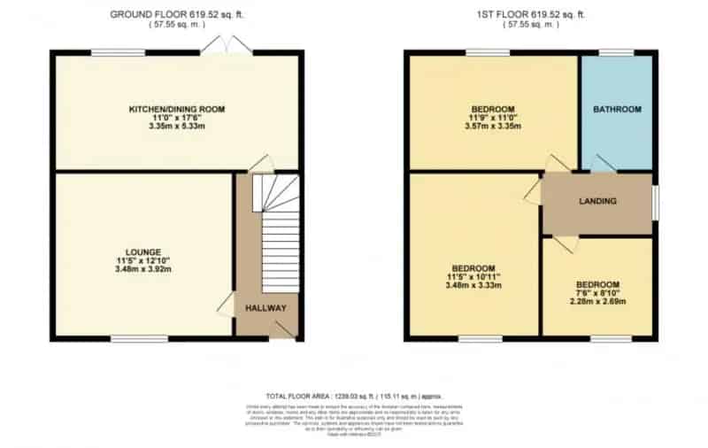 3 bedroom  Semi-detached house