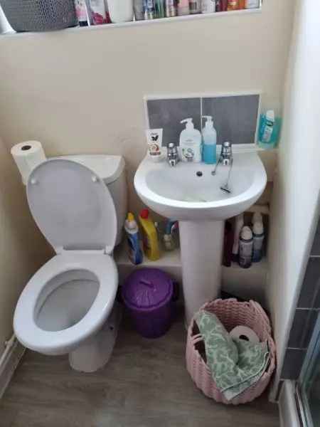 One Bedroom Flat in Quiet Area New Bathroom Shower